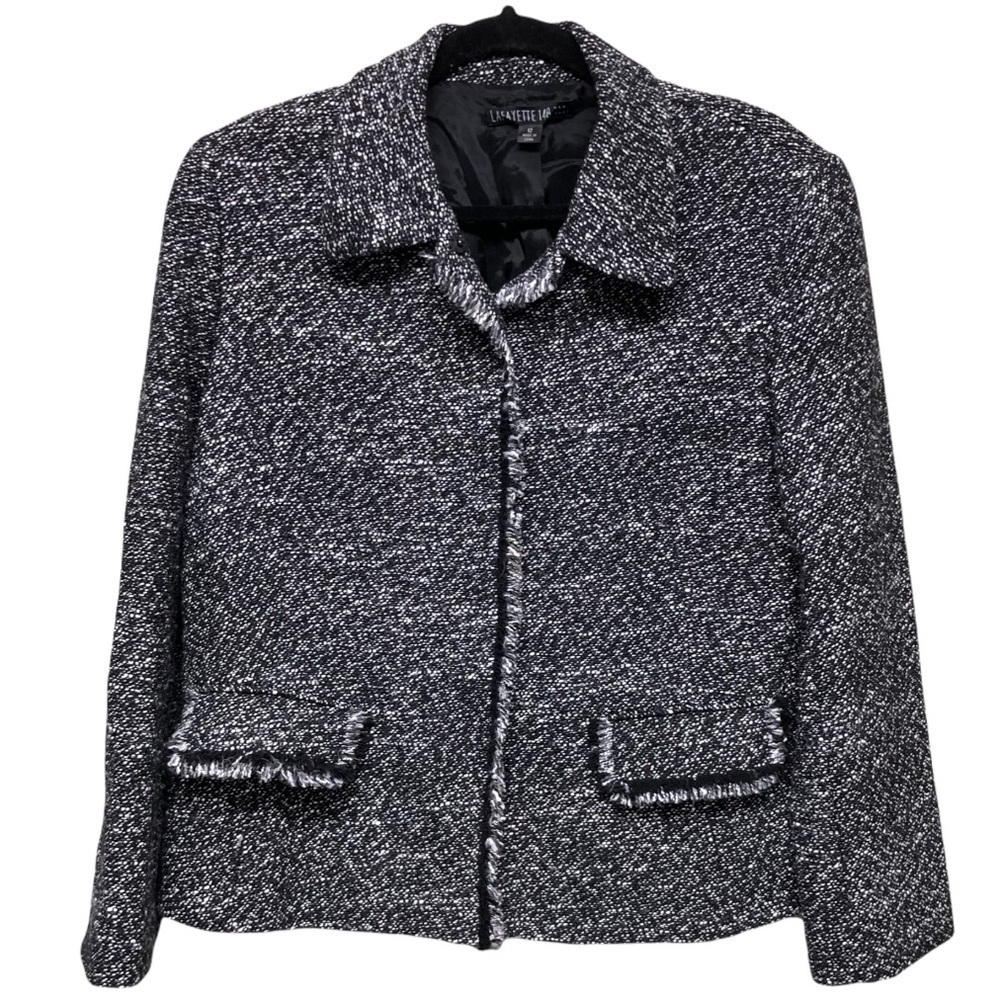 Lafayette 148 New York Tweed Blazer Size: 12